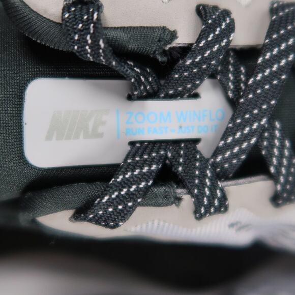 Nike Shoes Mens 9.5 Zoom Winflo Running Sneakers Athletic Trainer Gray Black - Picture 8 of 14